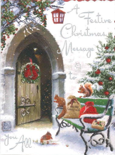 Picture of A FESTIVE CHRISTMAS MESSAGE CARD